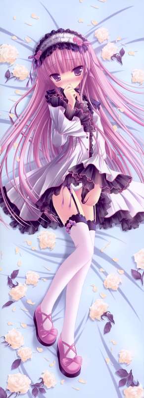 moe 115658 dakimakura fixed garter_belt lolita_fashion pantsu stockings thighhighs tinkerbell tinkle