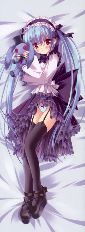 moe 115266 crease dakimakura fixme garter_belt lolita_fashion pantsu stockings thighhighs tinkerbell tinkle